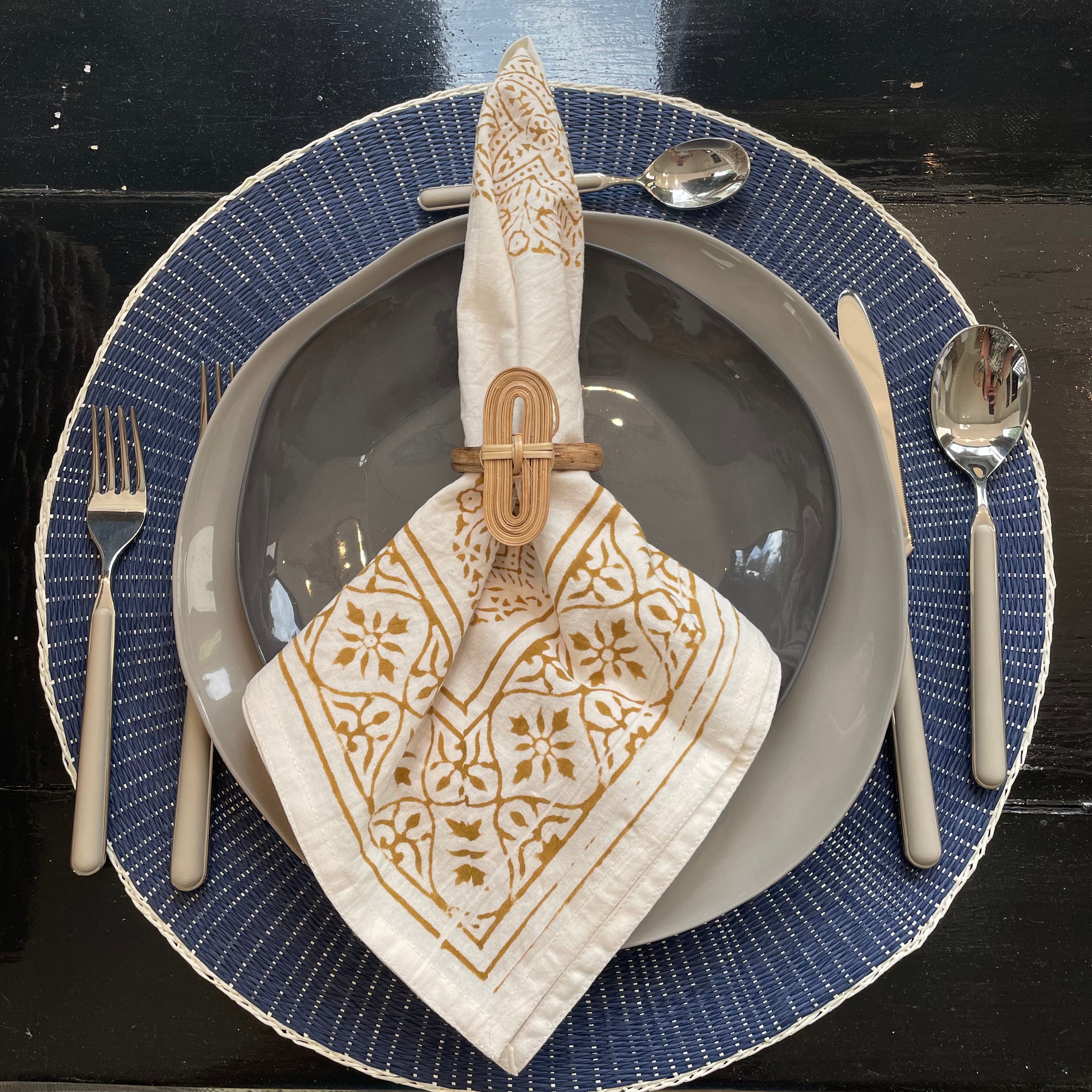 Set of 4 Assortment of Cotton Napkins
