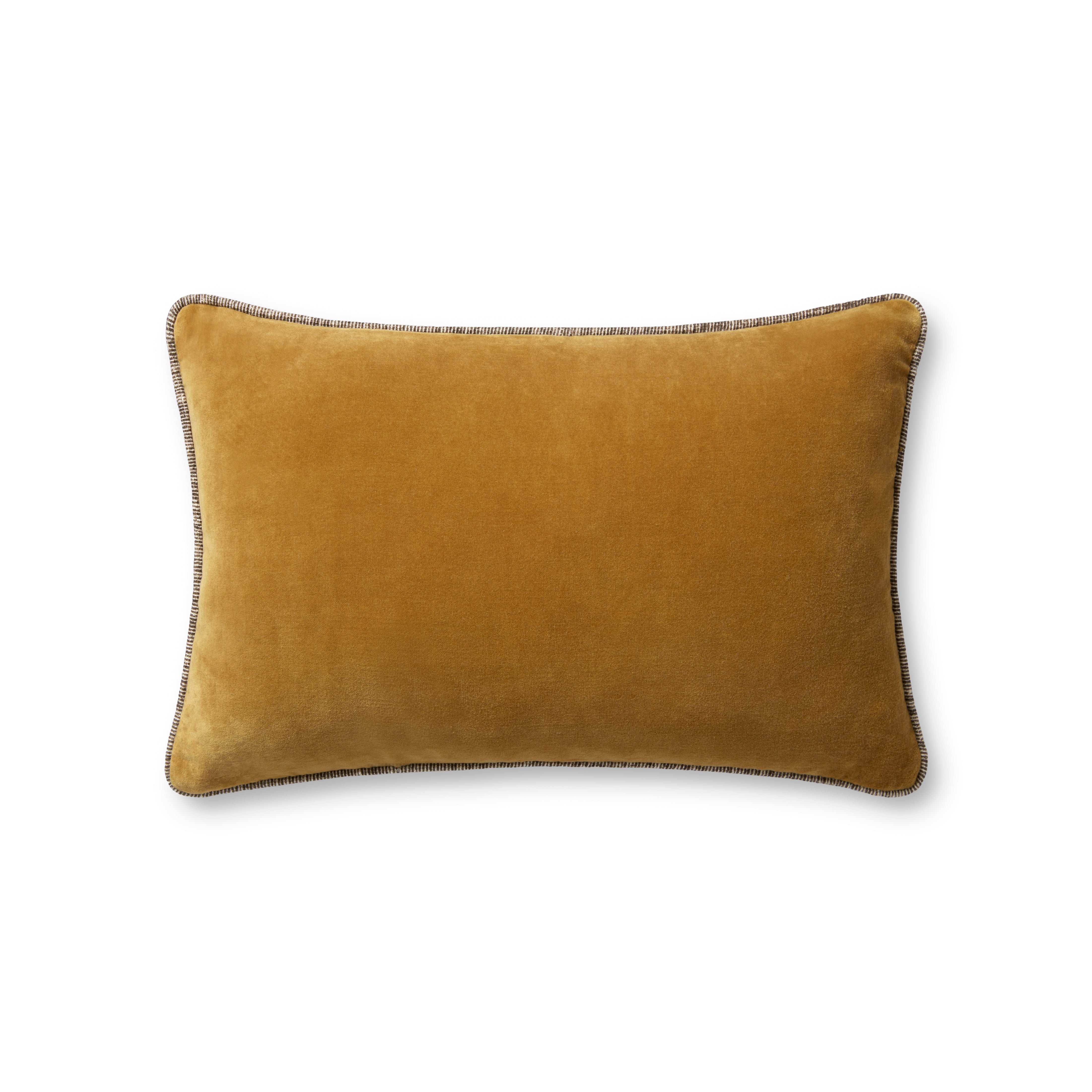 Gold Cotton/Velvet Pillow