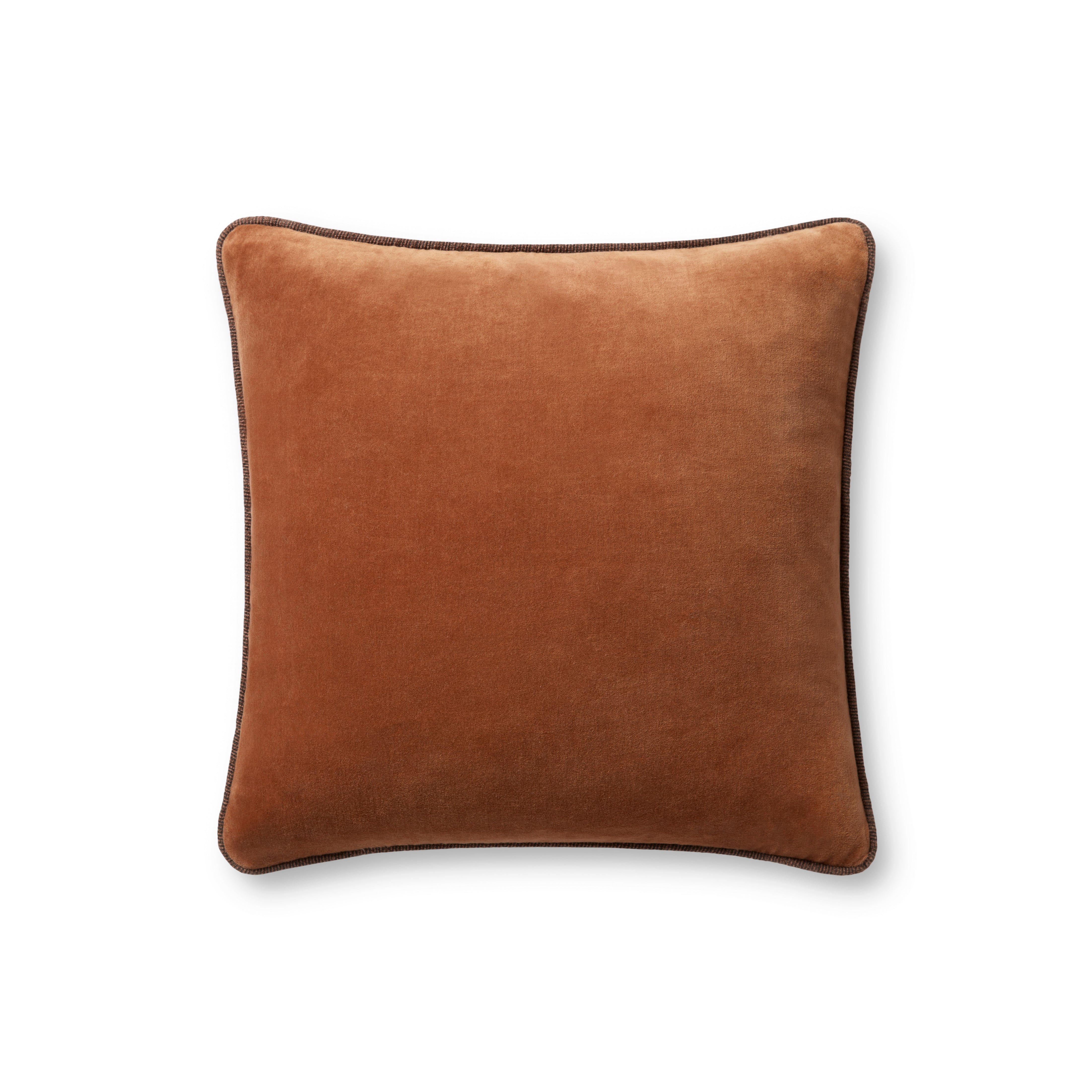 Rust Cotton/Velvet Pillow