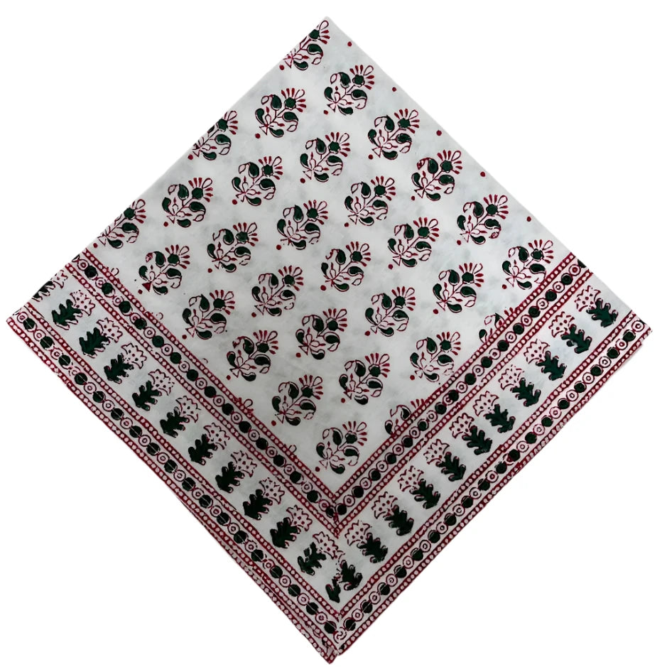 Green / Red Alwar Dinner Napkins