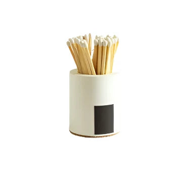 White Cylinder With White Matches
