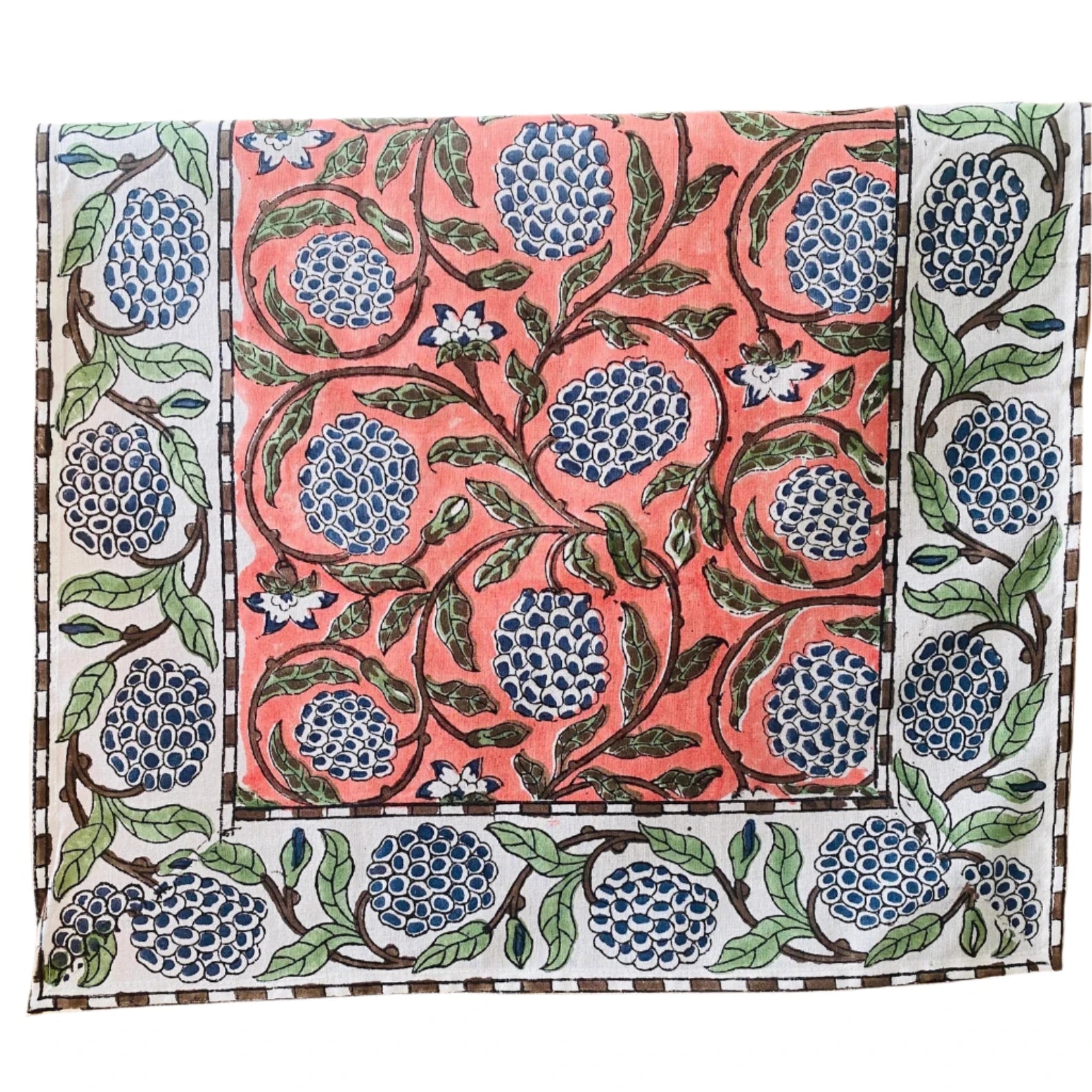 Dark Salmon Vine Table Runner