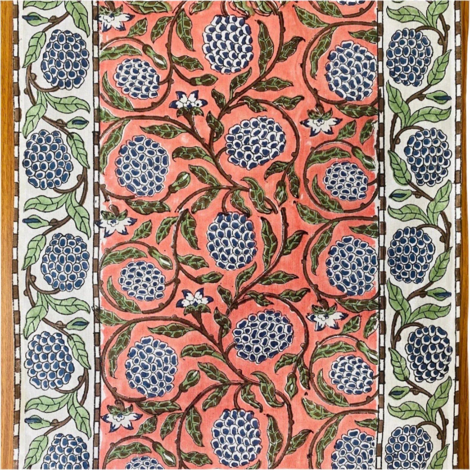 Dark Salmon Vine Table Runner