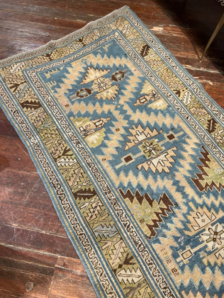 Vintage Caucasian Turkish Runner