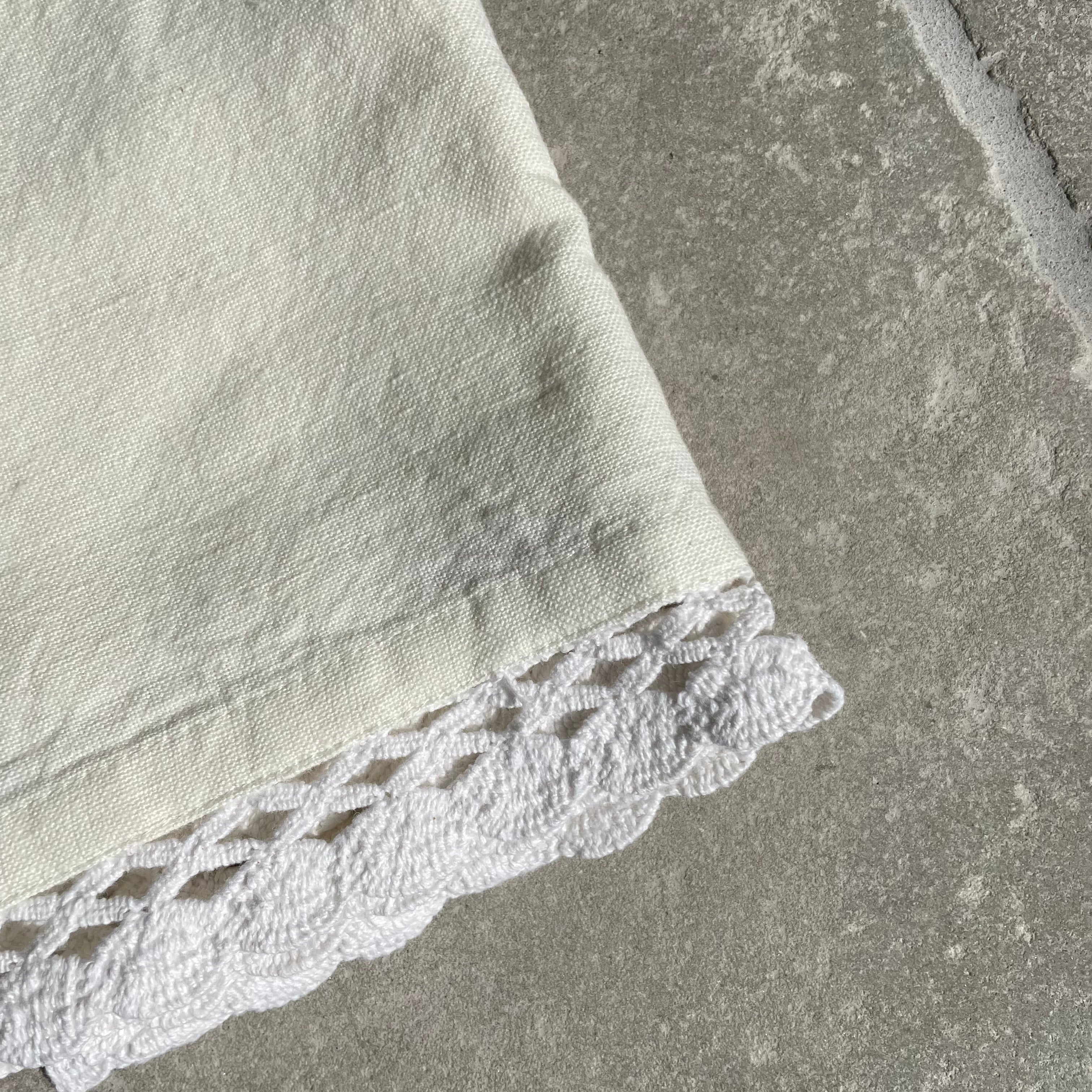 Cotton/Linen Lace Napkins