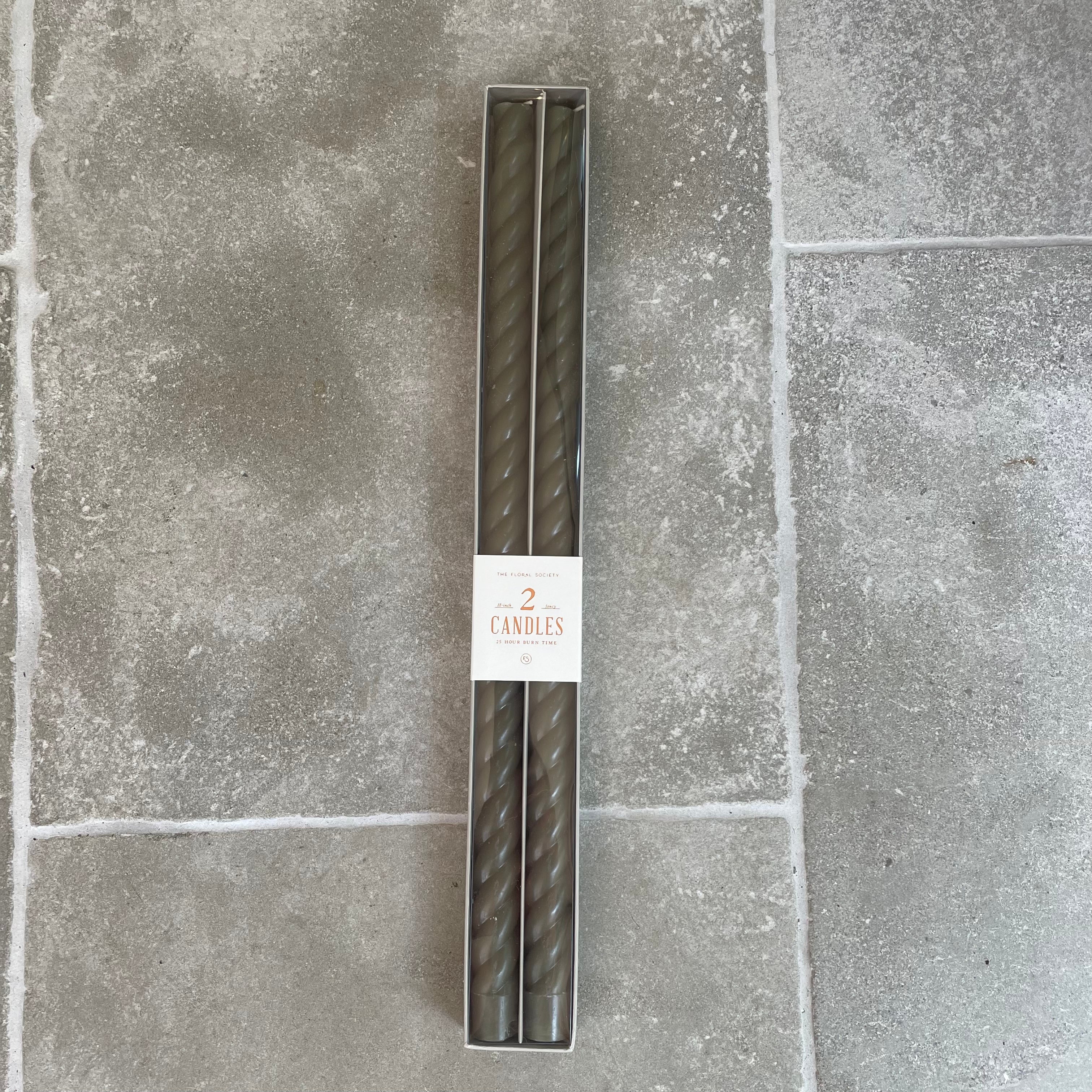 Pair of Fancy Twist Taper Candles