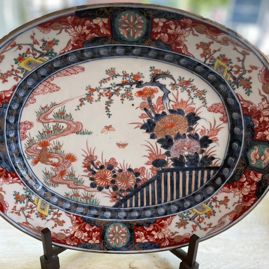 Antique Japanese Imari Porcelain Charger