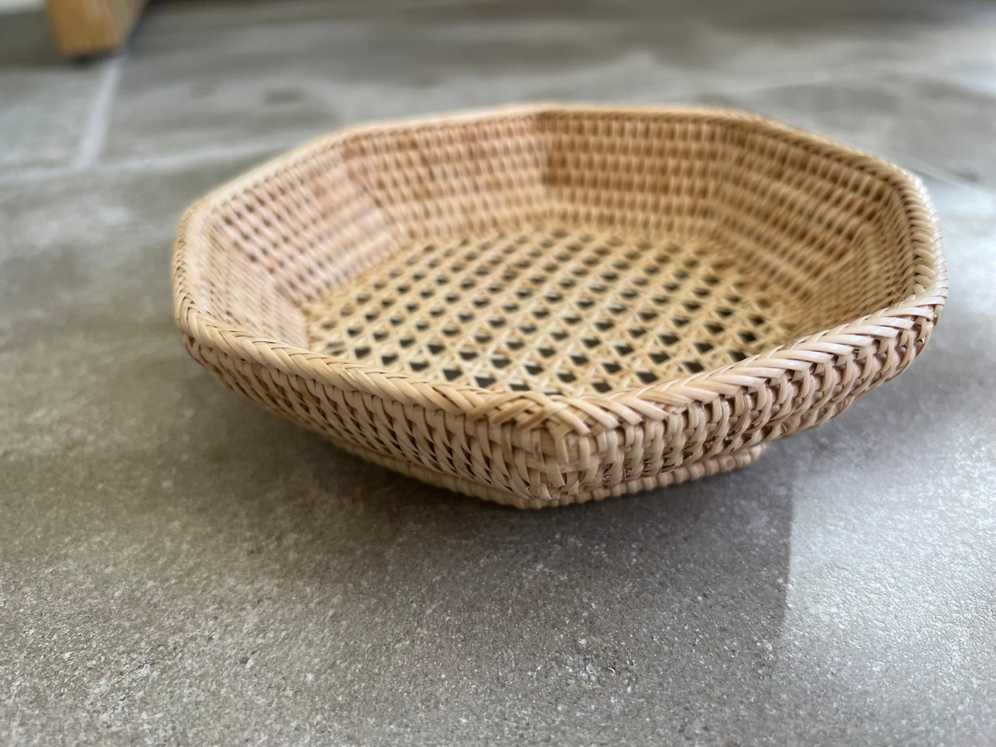 Small Octagon Handmade Basket