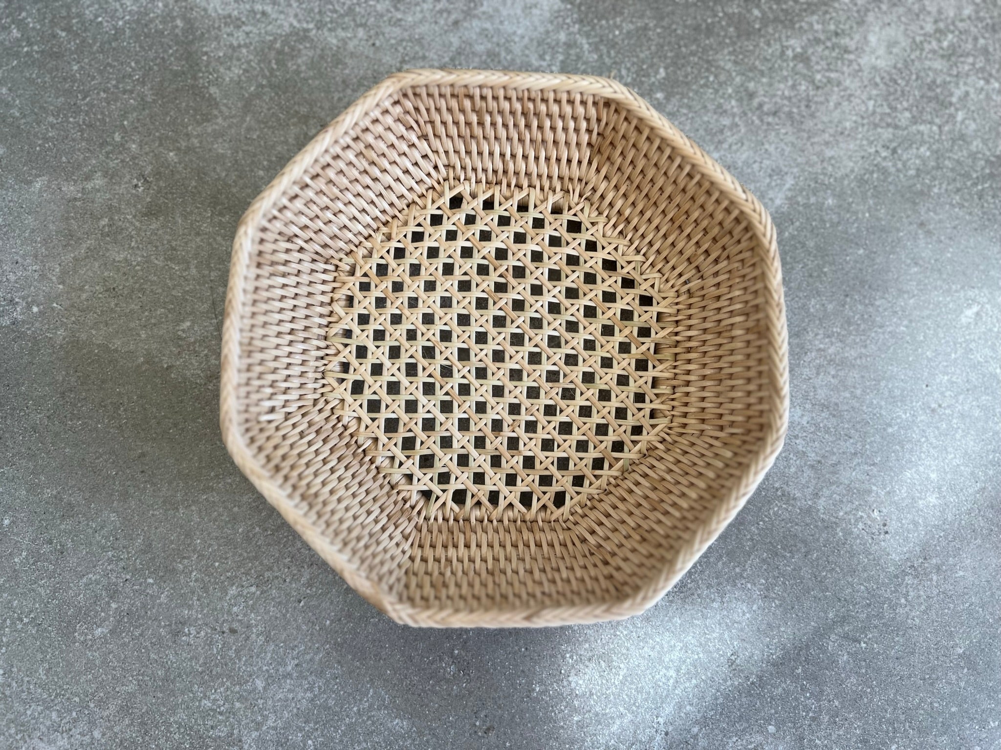 Small Octagon Handmade Basket