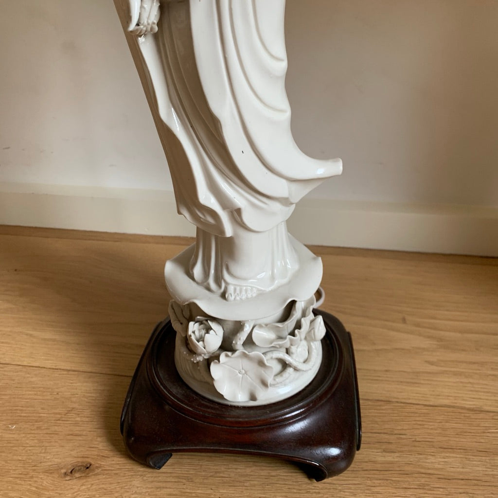 Pair of Chinese De Blanc Yin Lamps