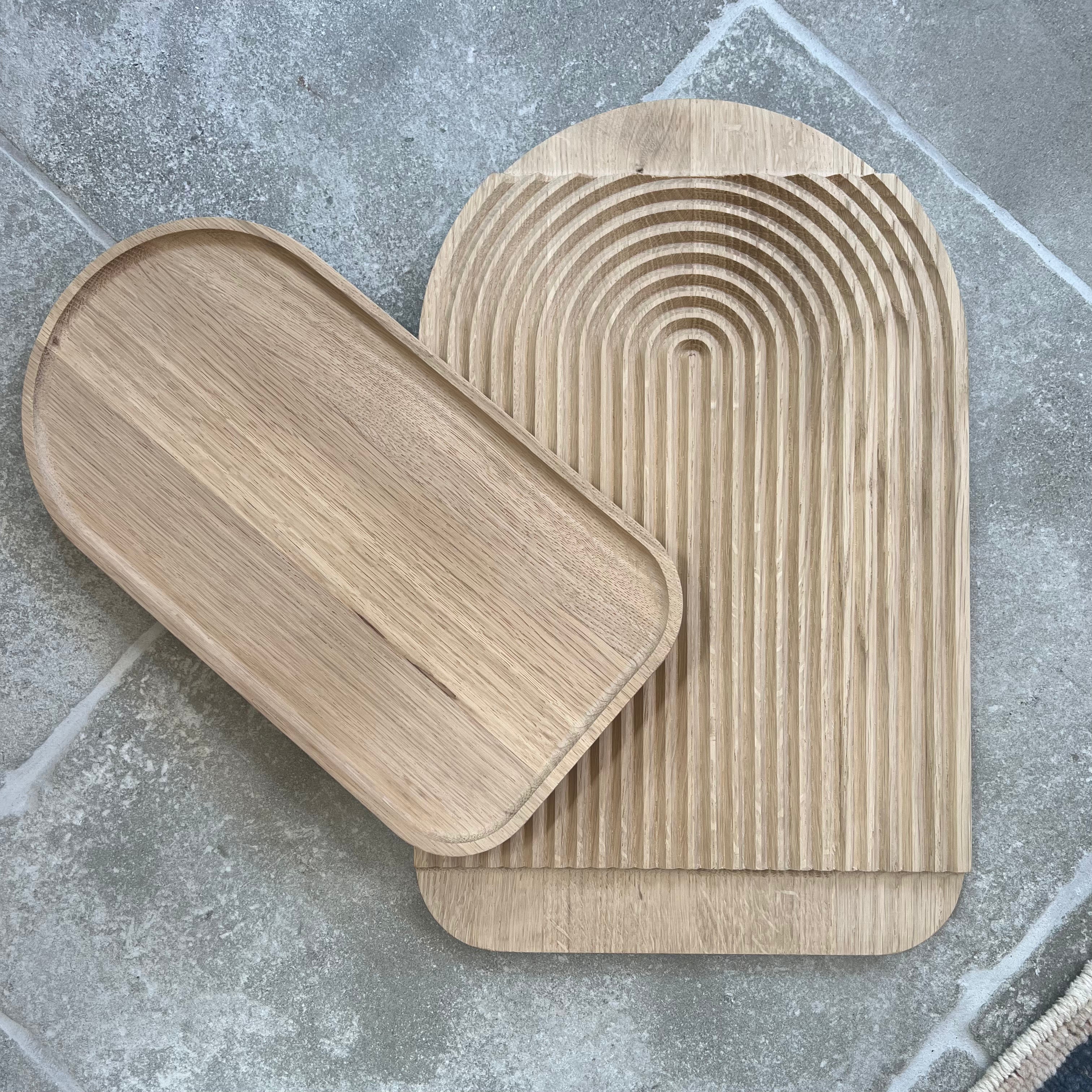 Reversible Oak Tray/Cutting Board