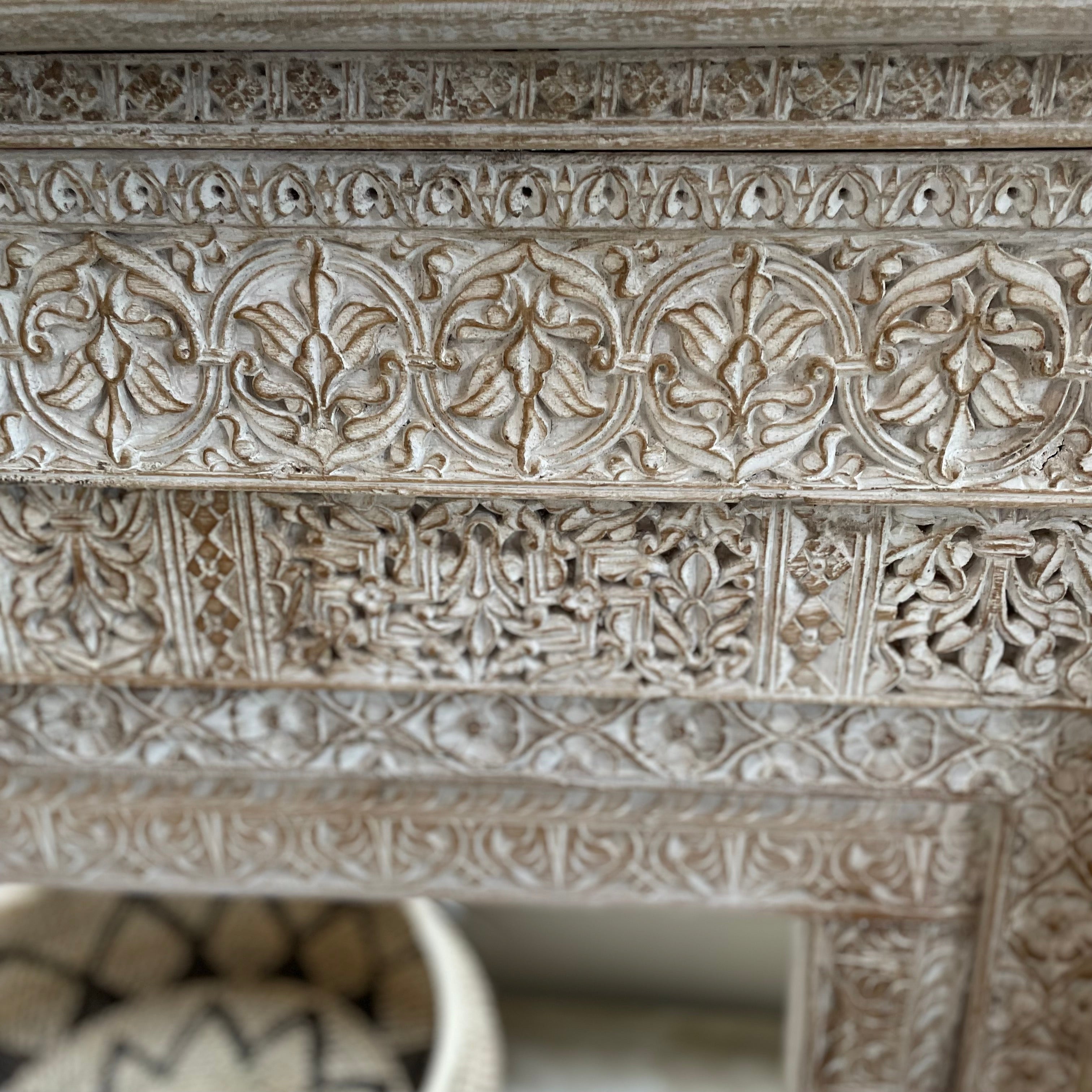 Wood Indian Console