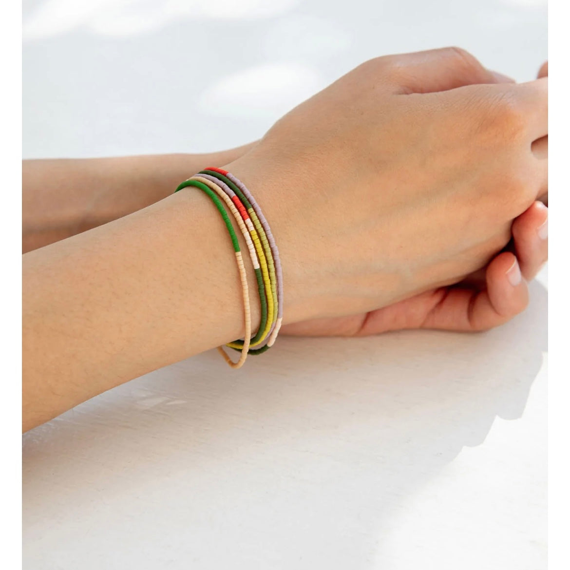 Glass Bead Wrap Bracelet