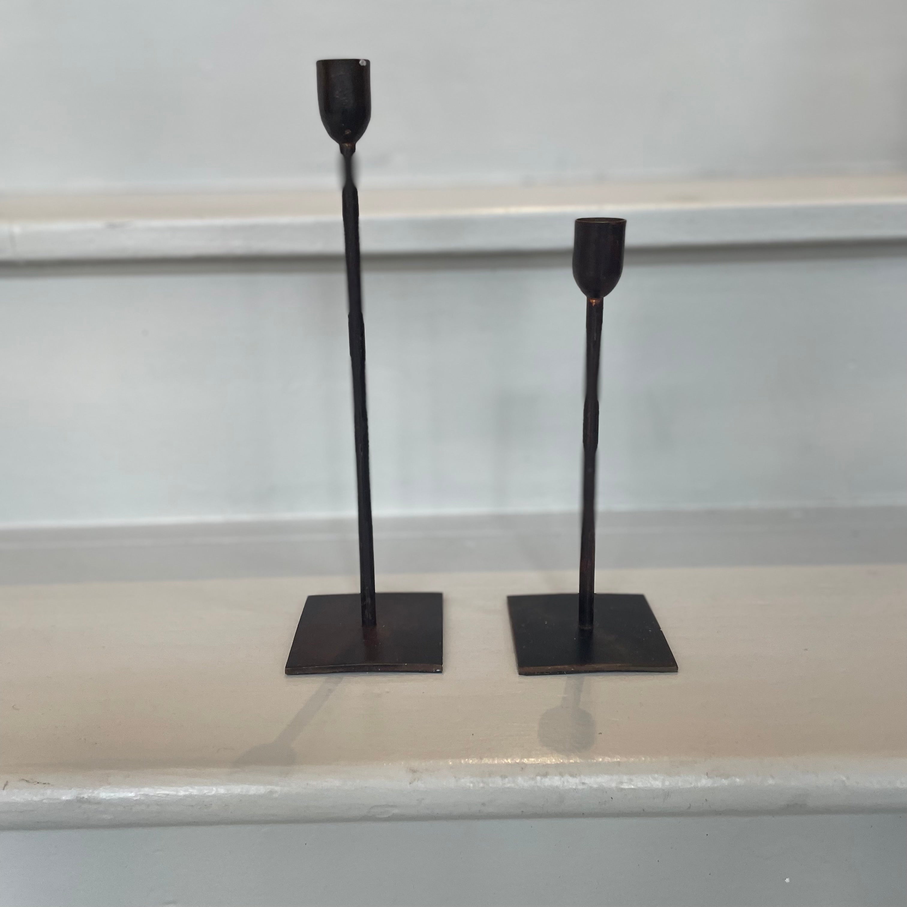 Iron Candlestick Holders