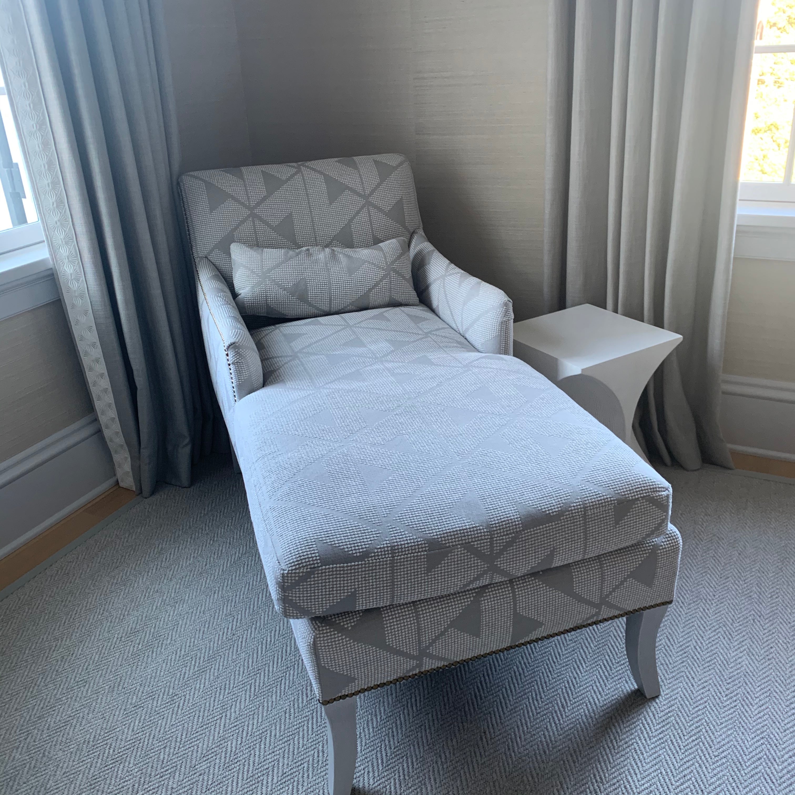Mid Century Style White Side Table
