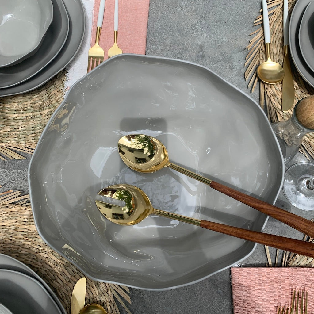 Organic Form Serving Bowl