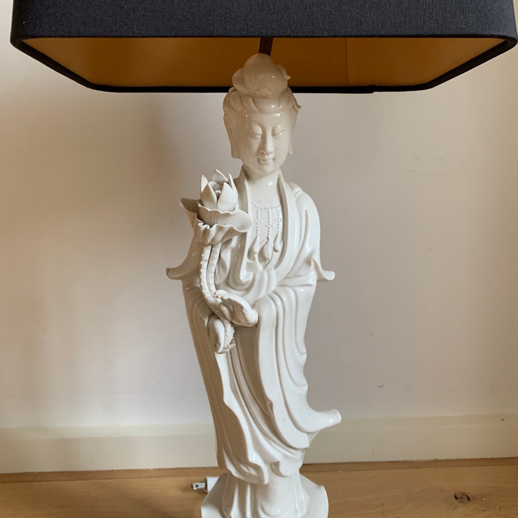 Pair of Chinese De Blanc Yin Lamps