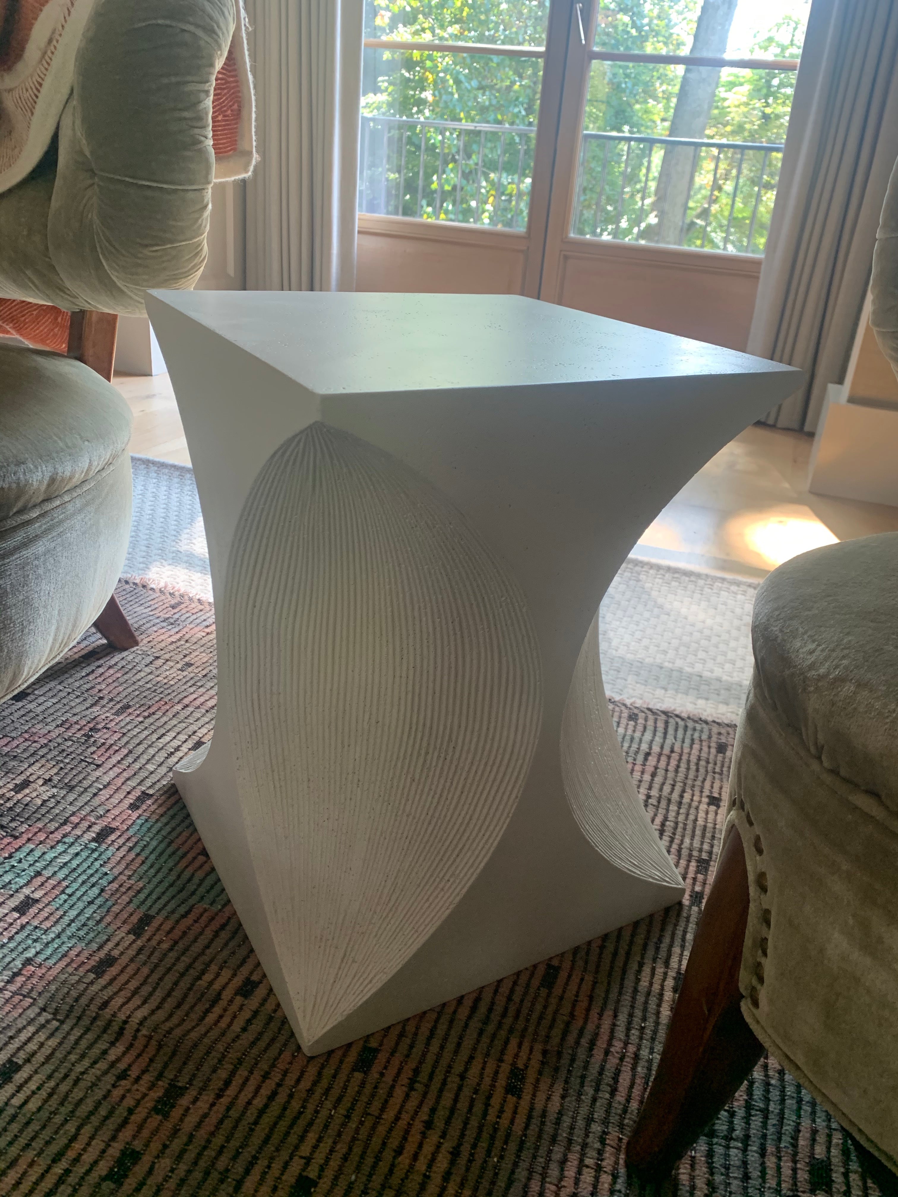 Mid Century Style White Side Table