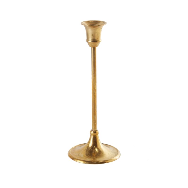 Antique Inspired Candlestick Holders - Brass