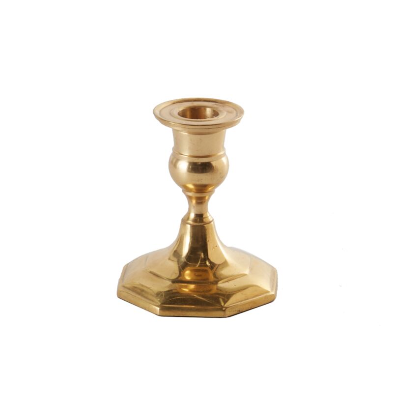 Antique Inspired Candlestick Holders - Brass