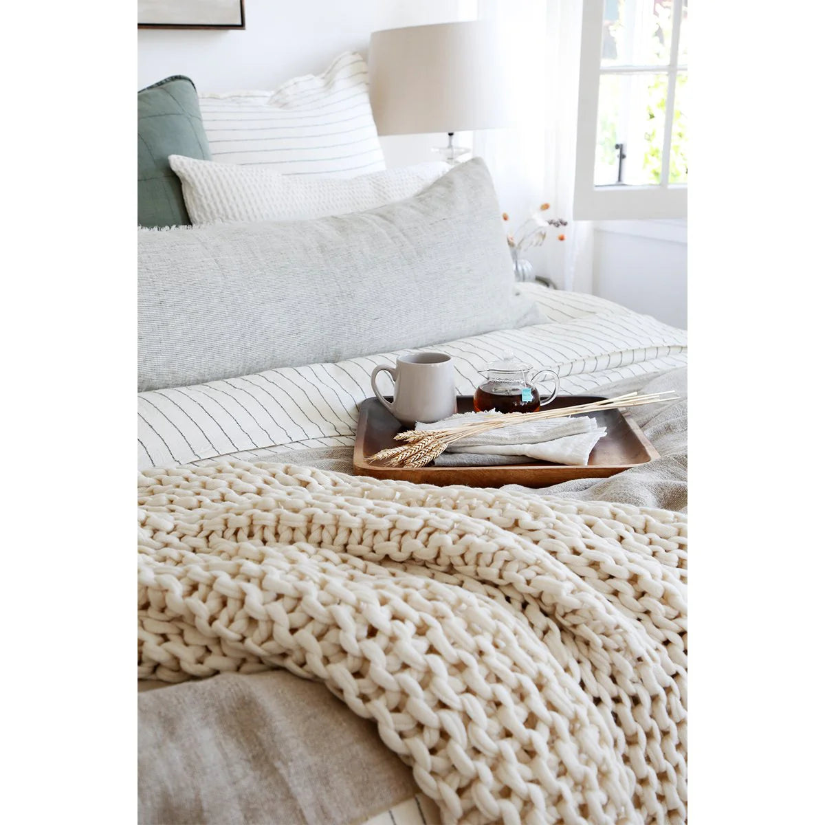 Chunky Throw - Antique White