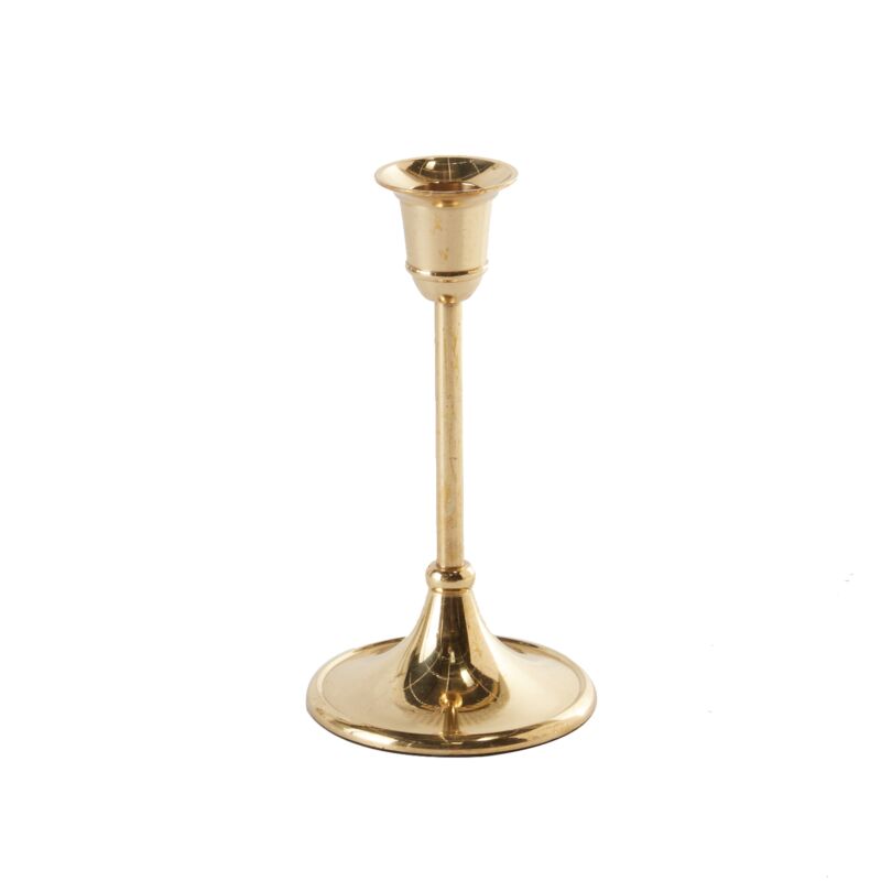 Antique Inspired Candlestick Holders - Brass