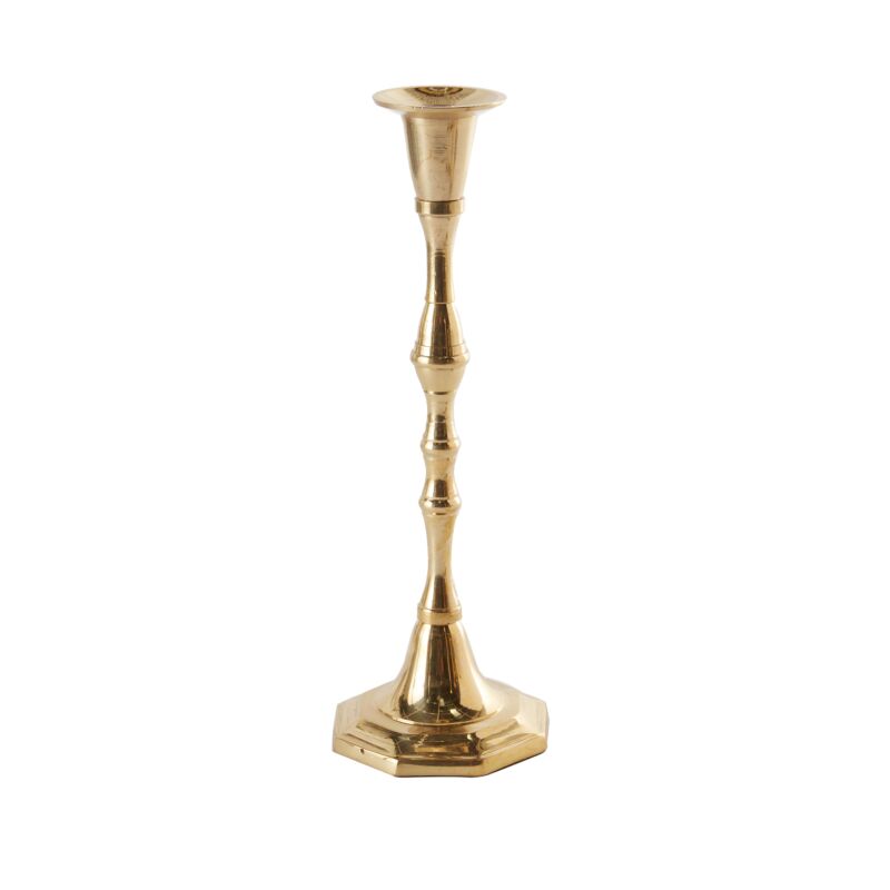 Antique Inspired Candlestick Holders - Brass