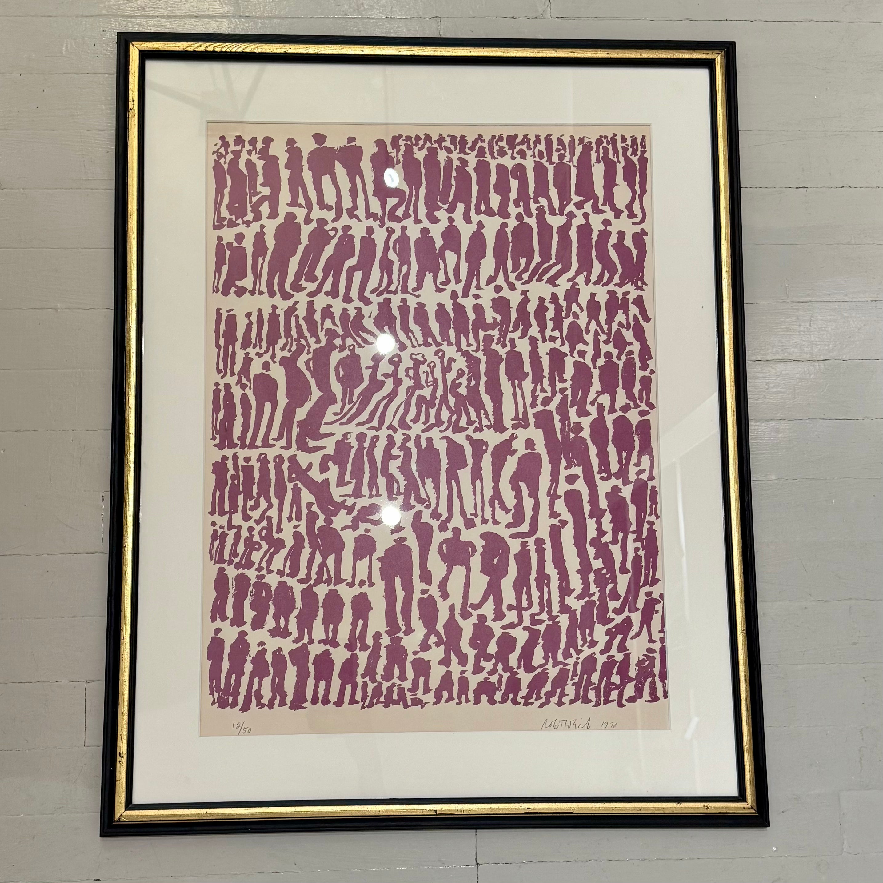 Midcentury Robert Weil Figurine Silk Screen