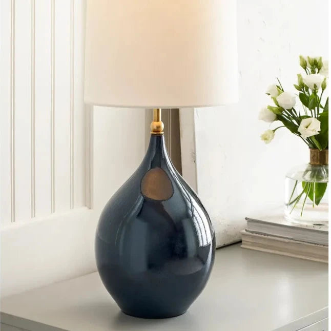 Narrow Table Lamp - Blue