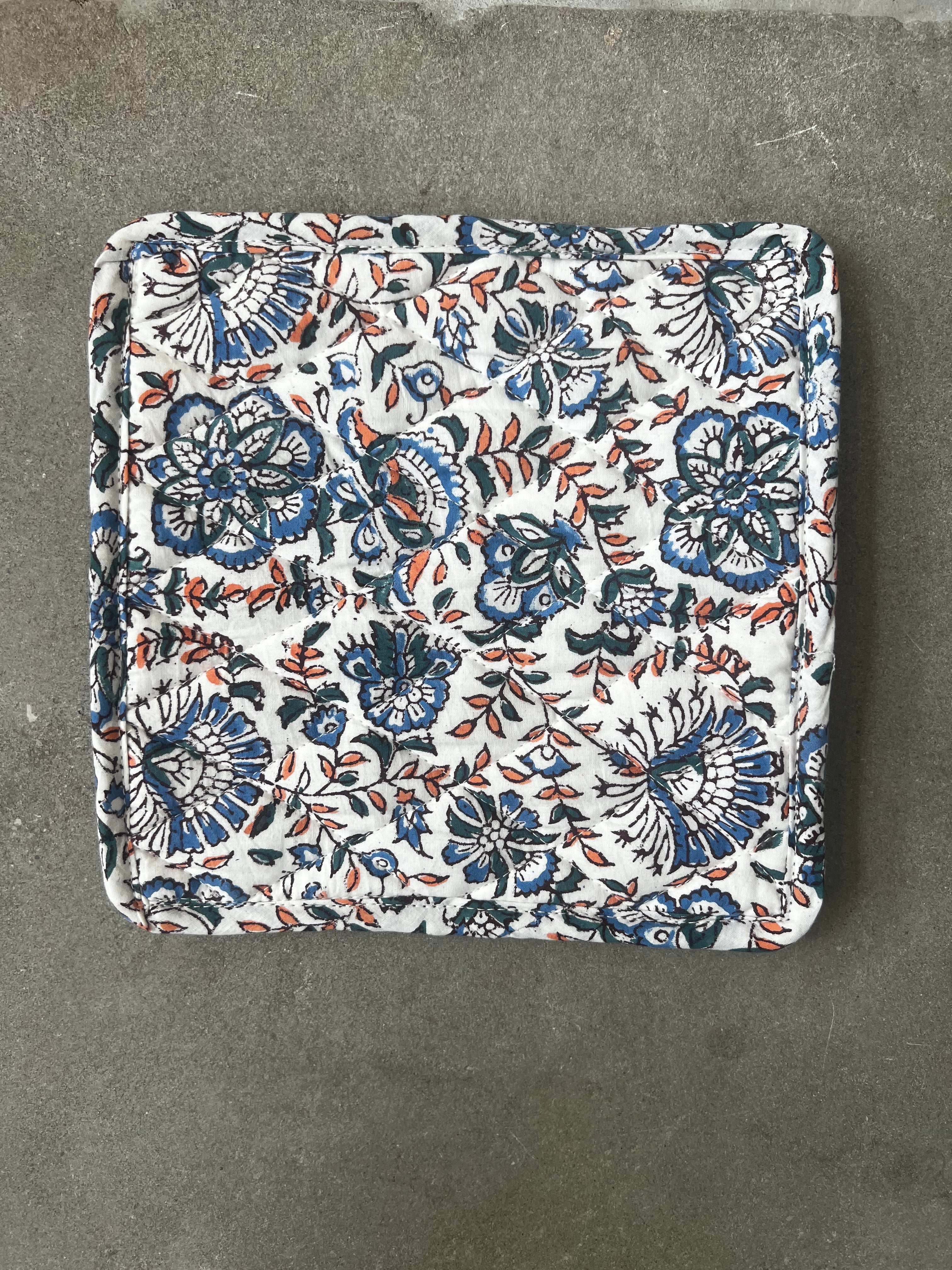 Floral Oven Mit & Potholder