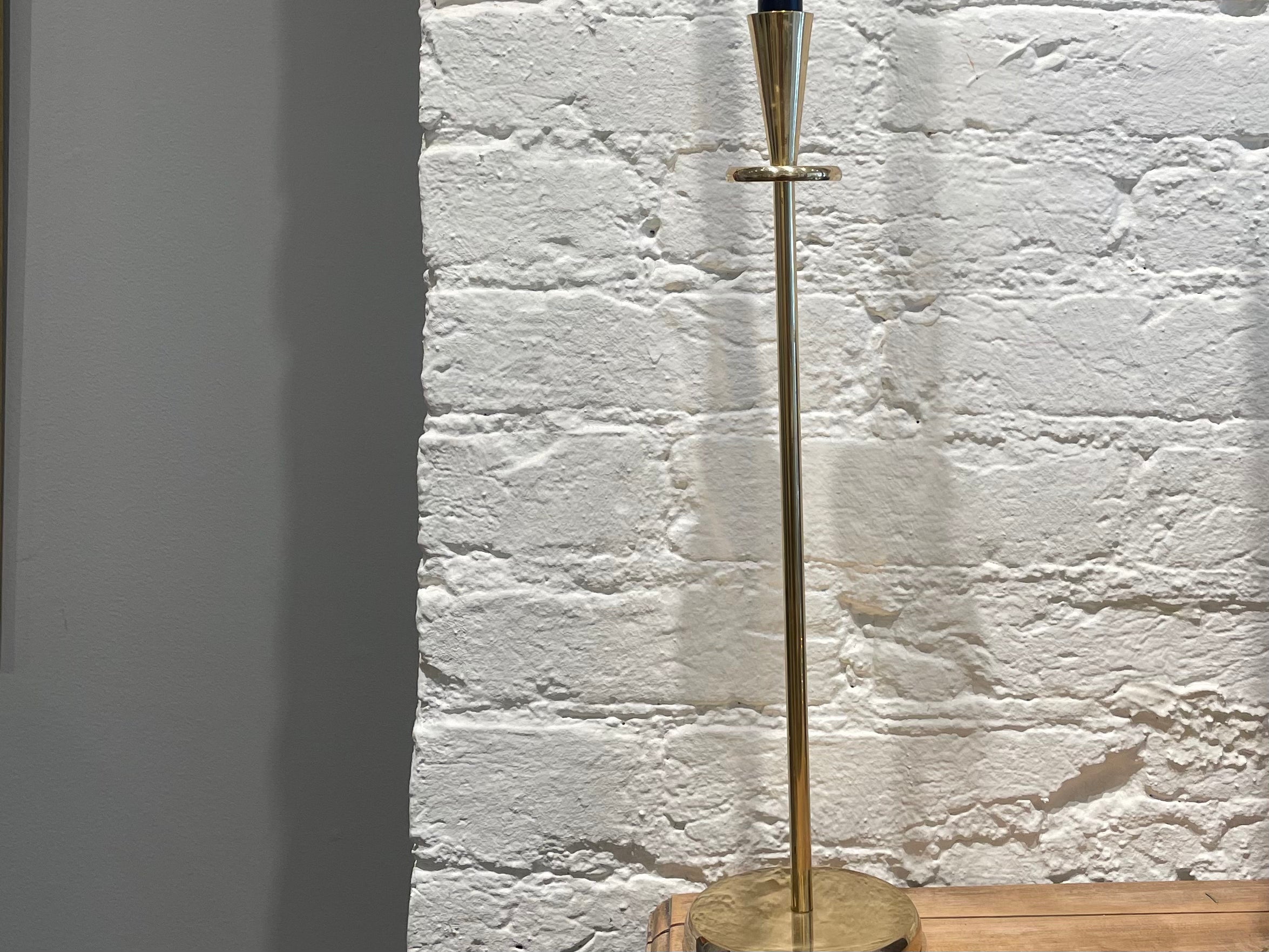 Modern Inspired Brass Candlestick Holders