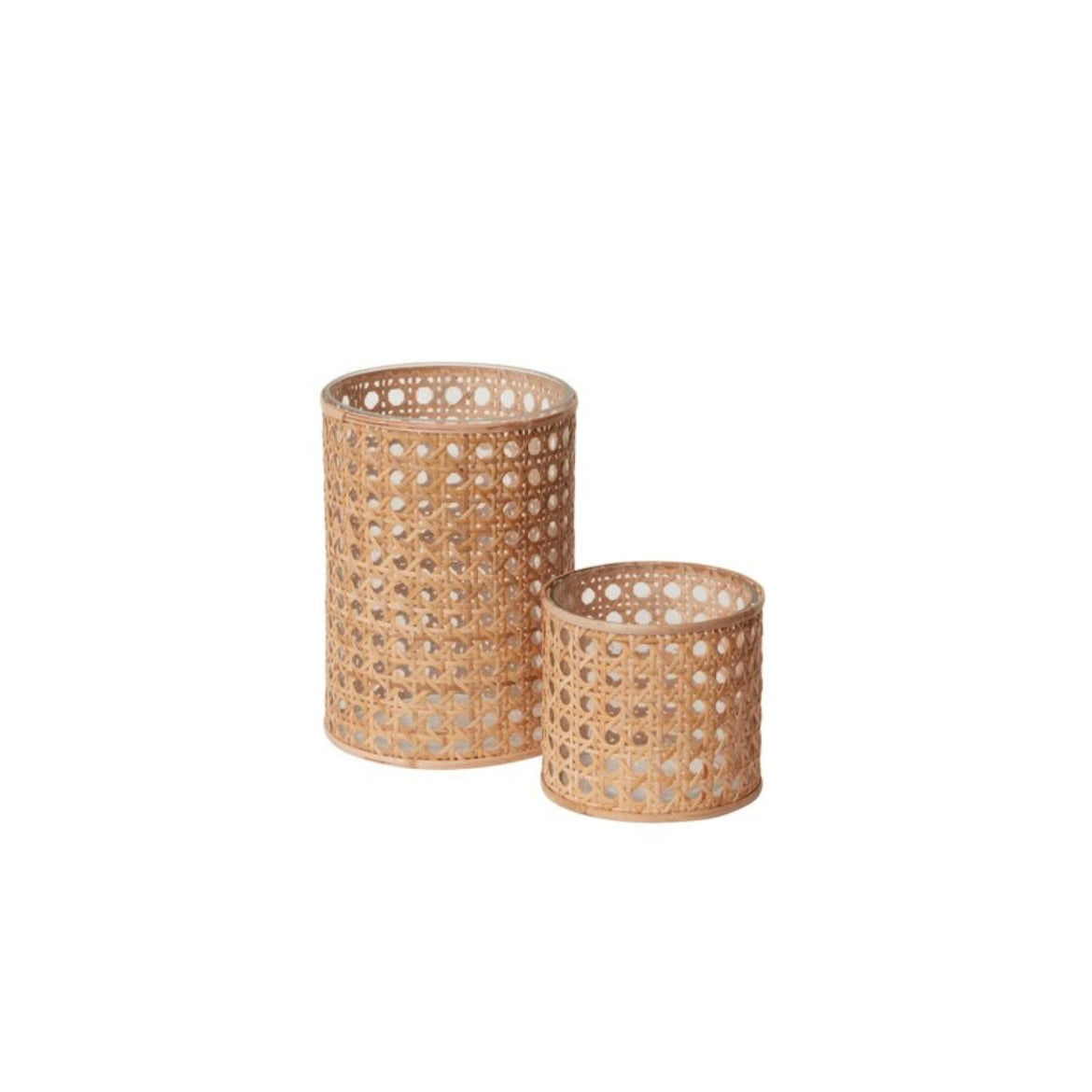 Cane Webbing Votives