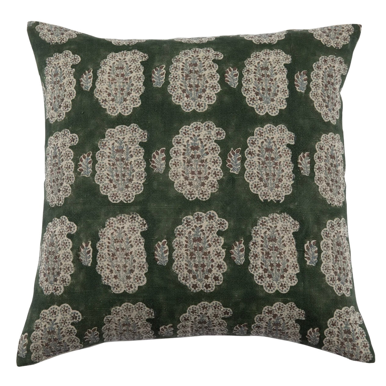 Cefalu Olive Cotton Pillow 20" x 20"