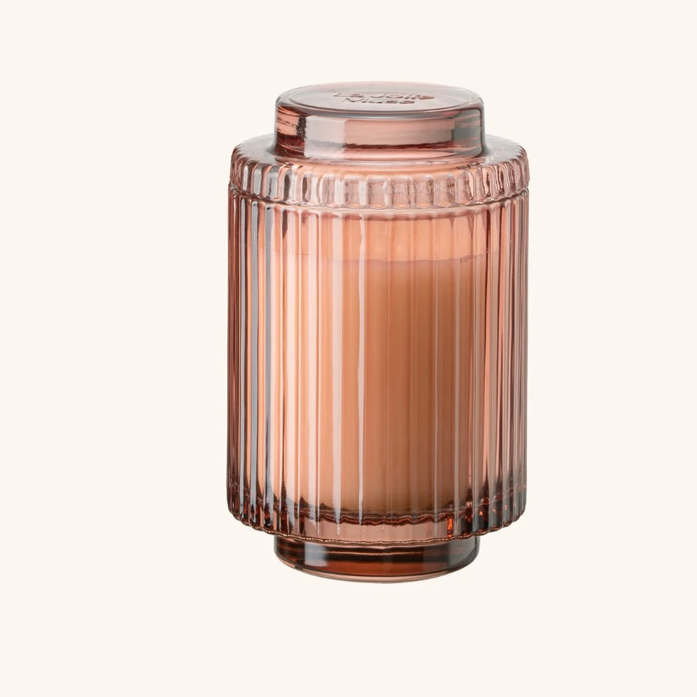 Ribbed Glass Candles - 7oz