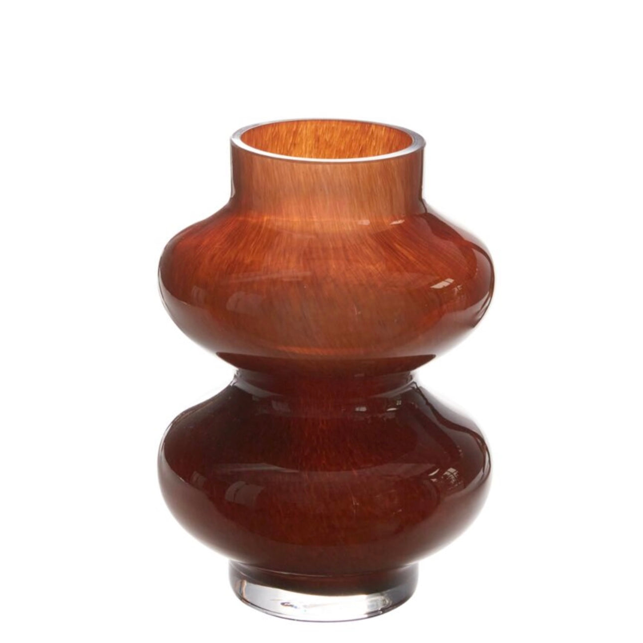 Brown Glass Vase