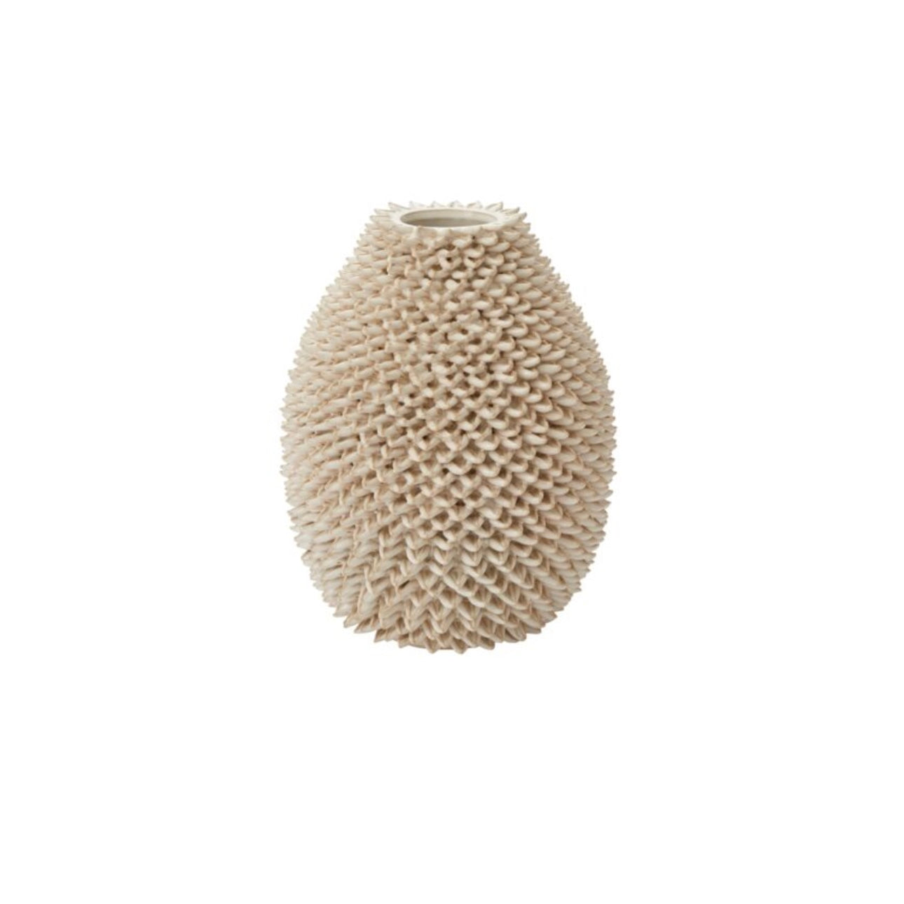 Sculptural White Vase