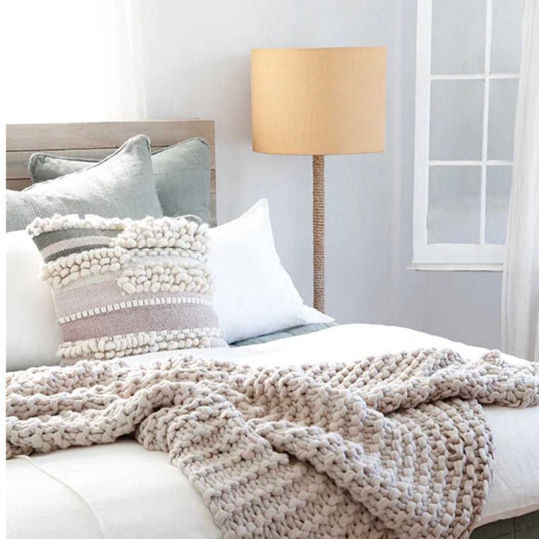 Hand Knit Loop Throw