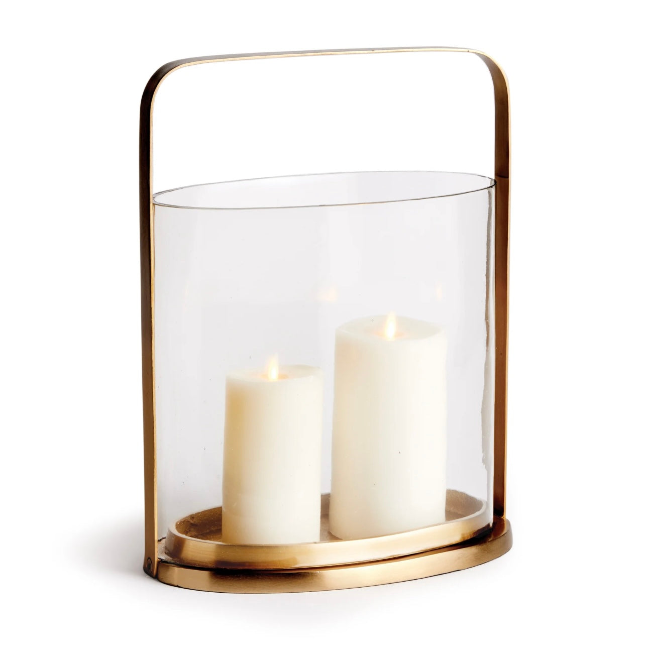 Glass Hurricane Candleholder