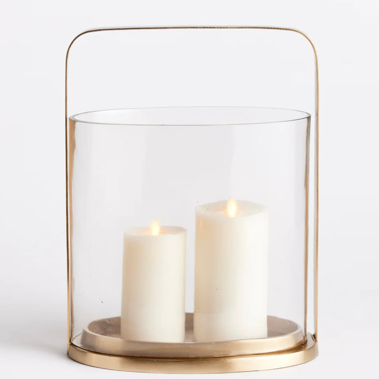 Glass Hurricane Candleholder