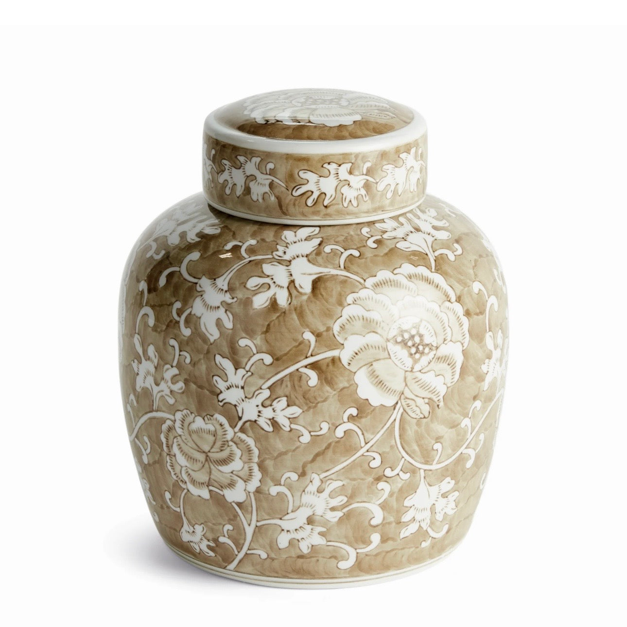 Lidded Chinoiserie Jar