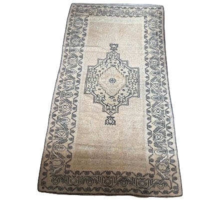 Vintage Cream / Blue  Oushak Rug