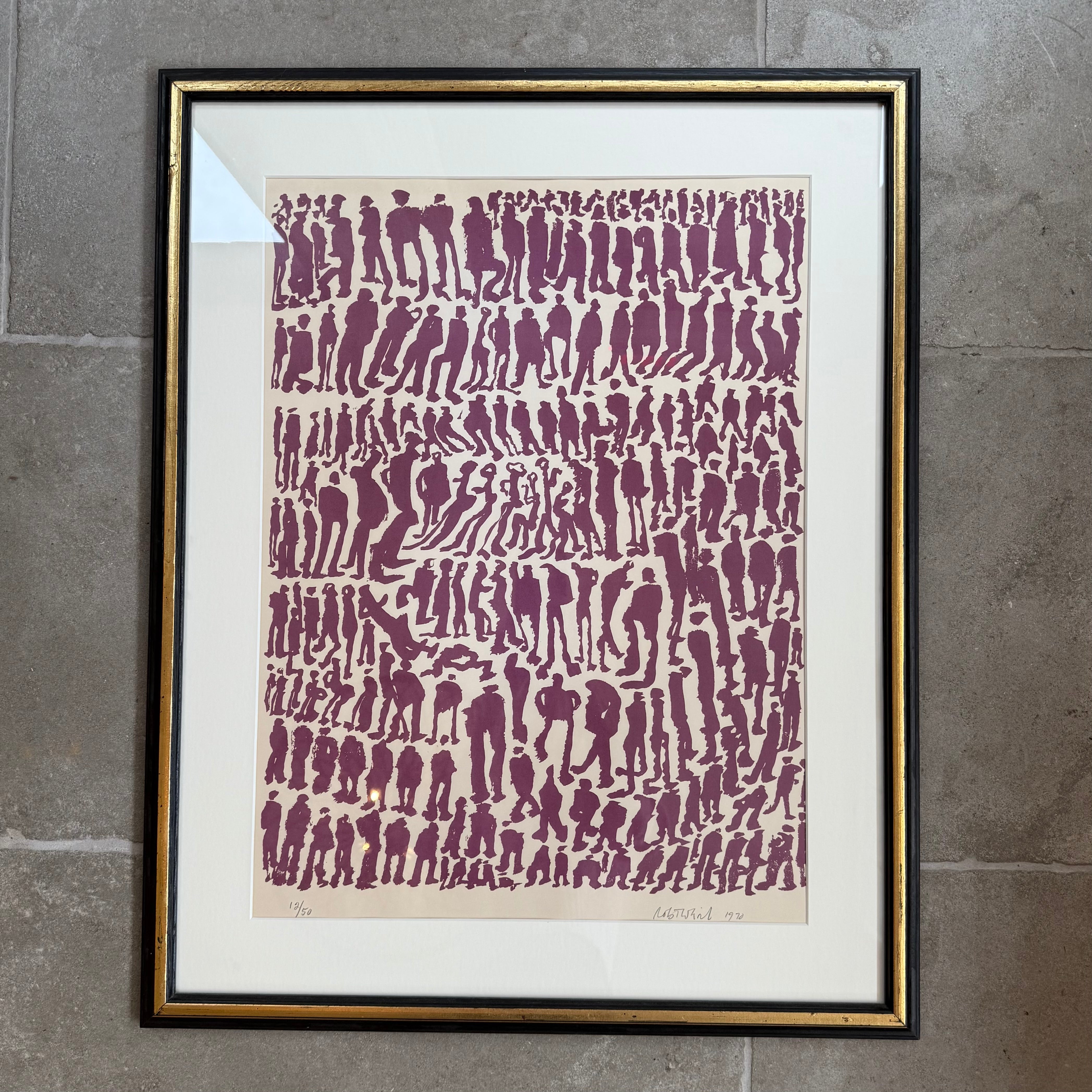 Midcentury Robert Weil Figurine Silk Screen