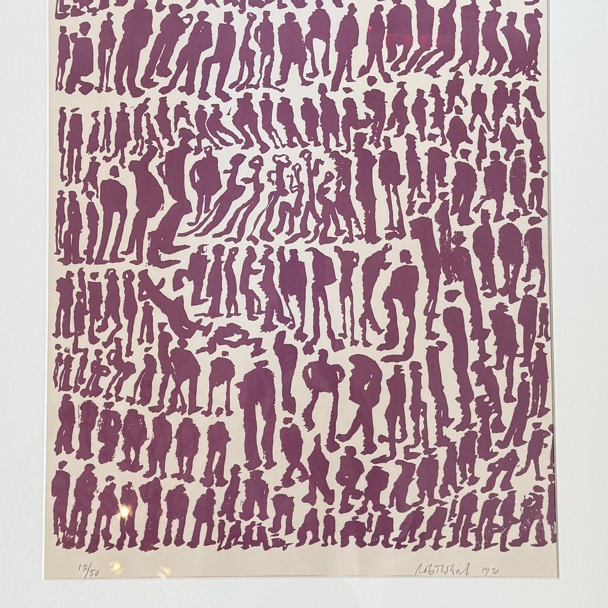 Midcentury Robert Weil Figurine Silk Screen