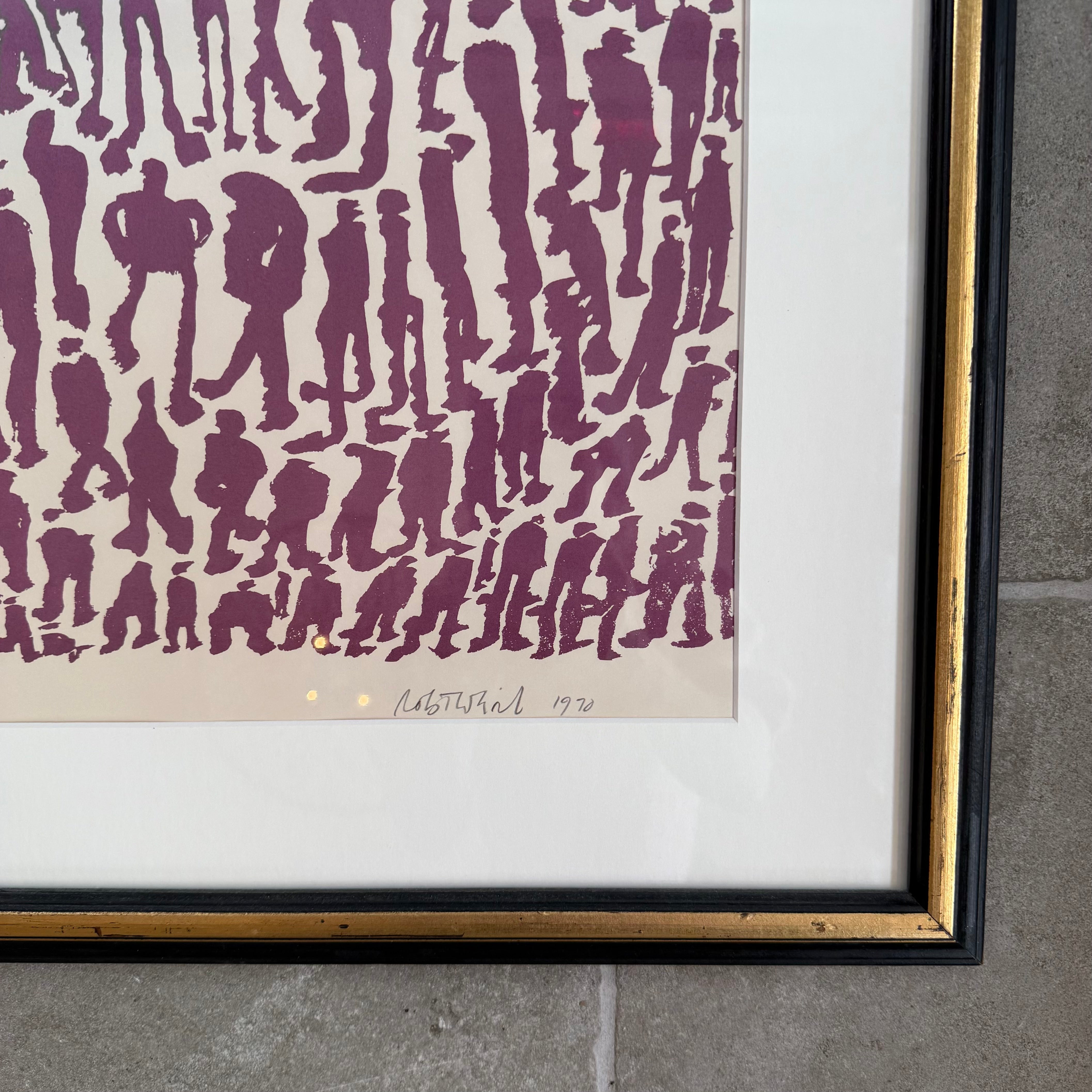 Midcentury Robert Weil Figurine Silk Screen