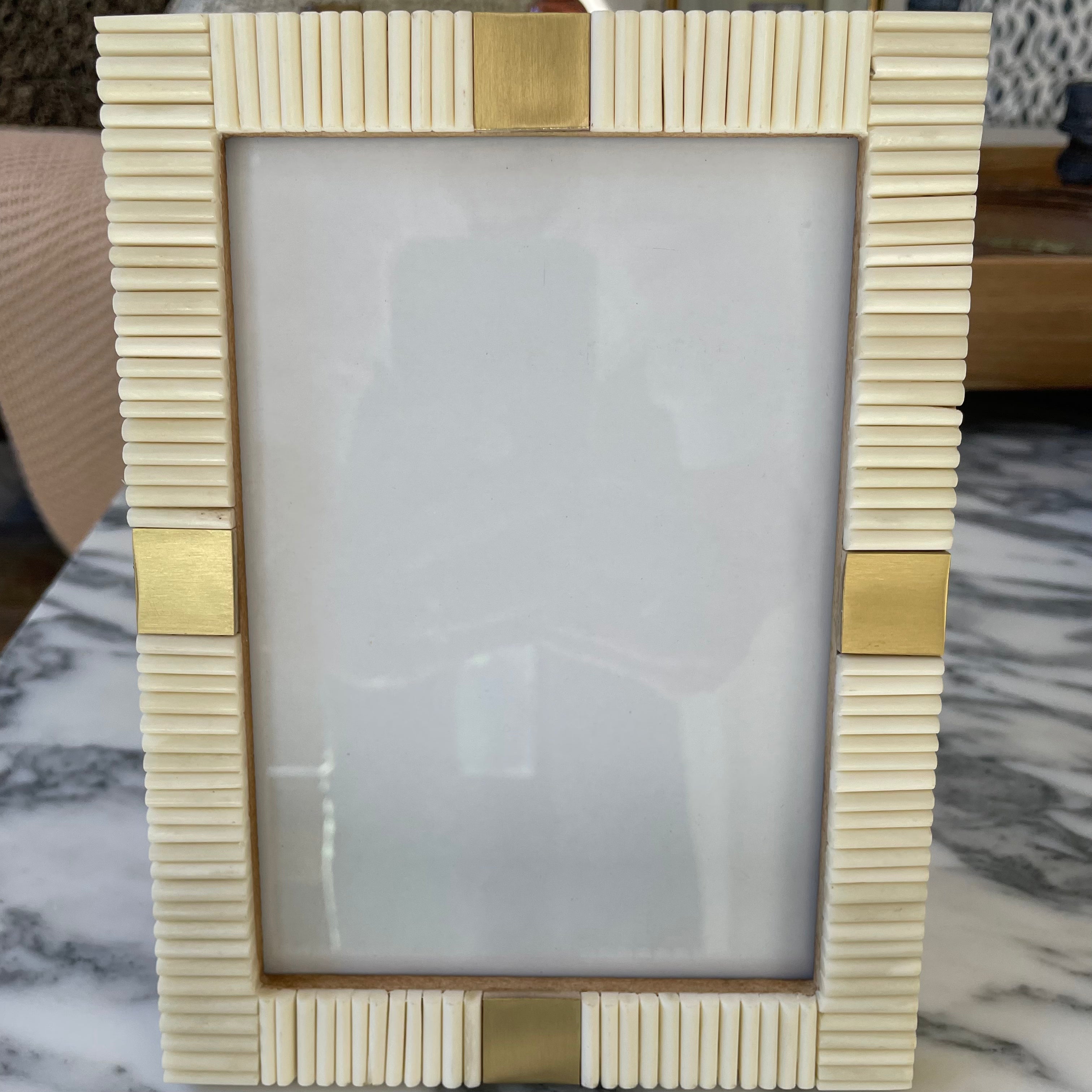 Maha Bone with Brass Trim Frame