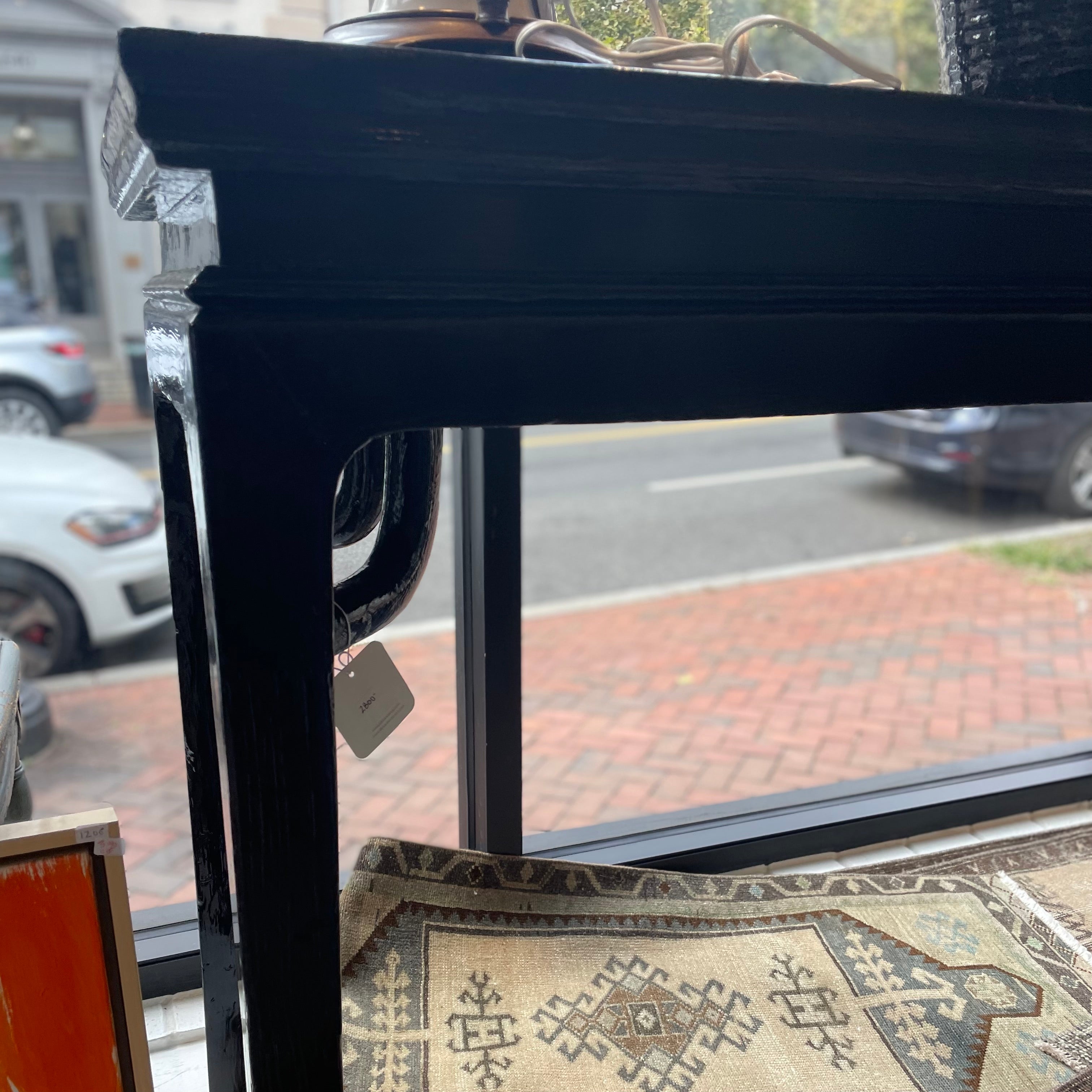 Vintage Chinese Black Console Table