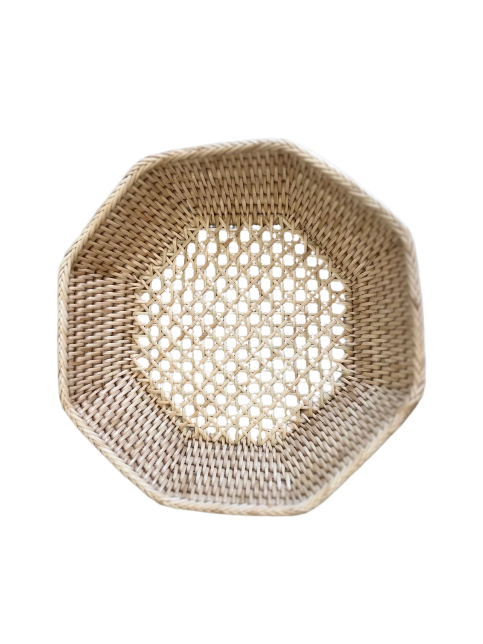 Small Octagon Handmade Basket