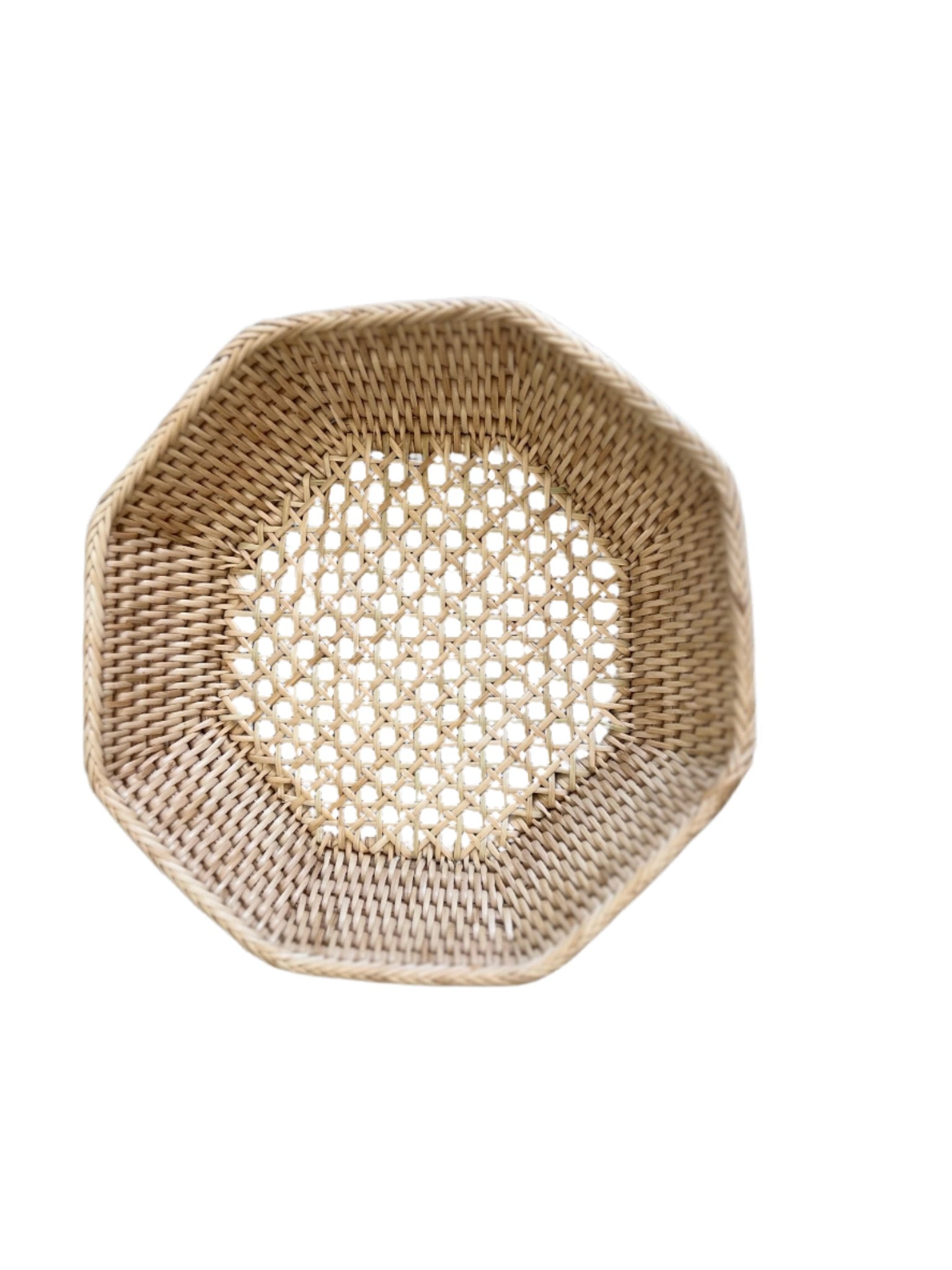 Small Octagon Handmade Basket