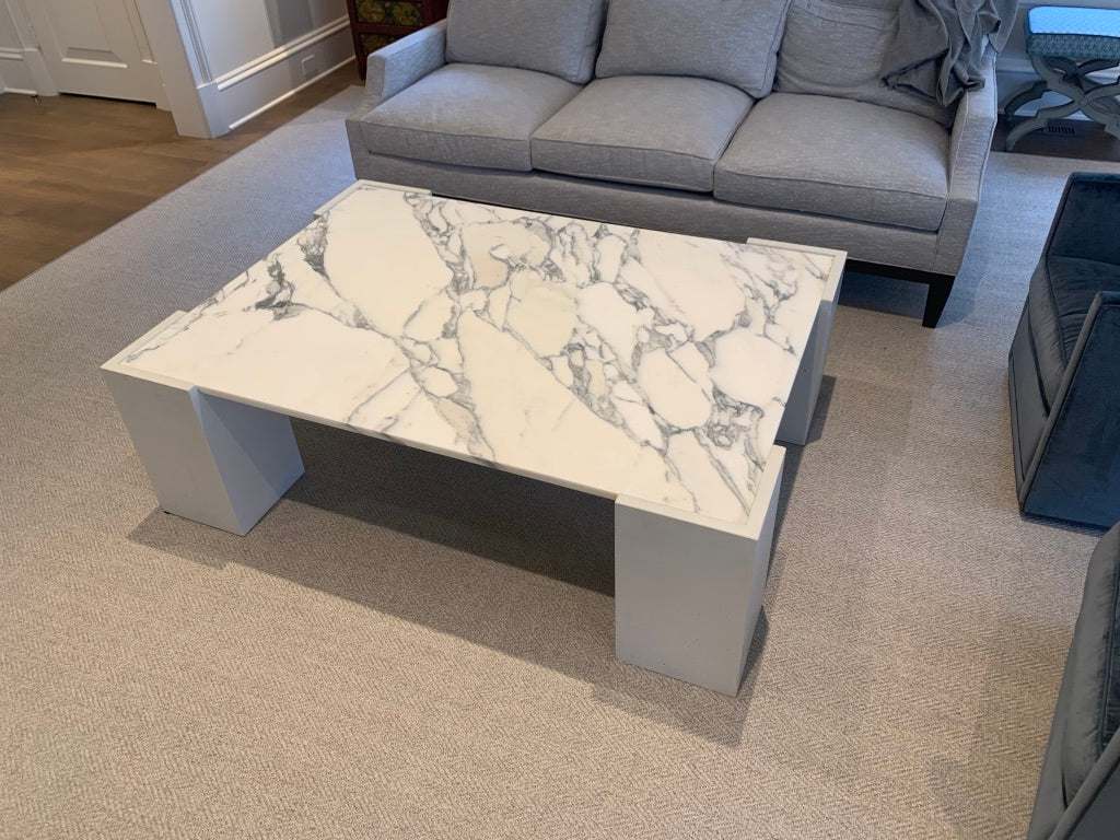 Concrete & Stone Coffee Table