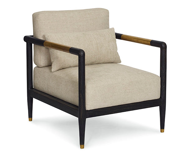 Mink & Brass Arm Chair